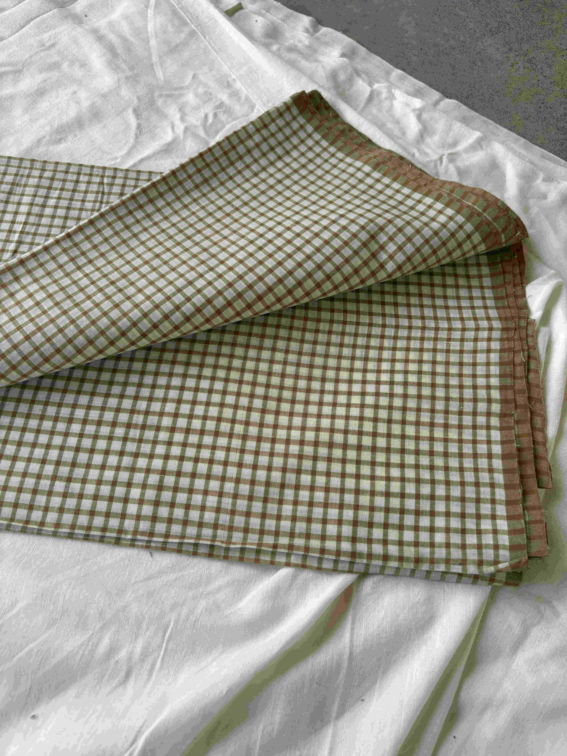 handwoven cotton room check - Image 2