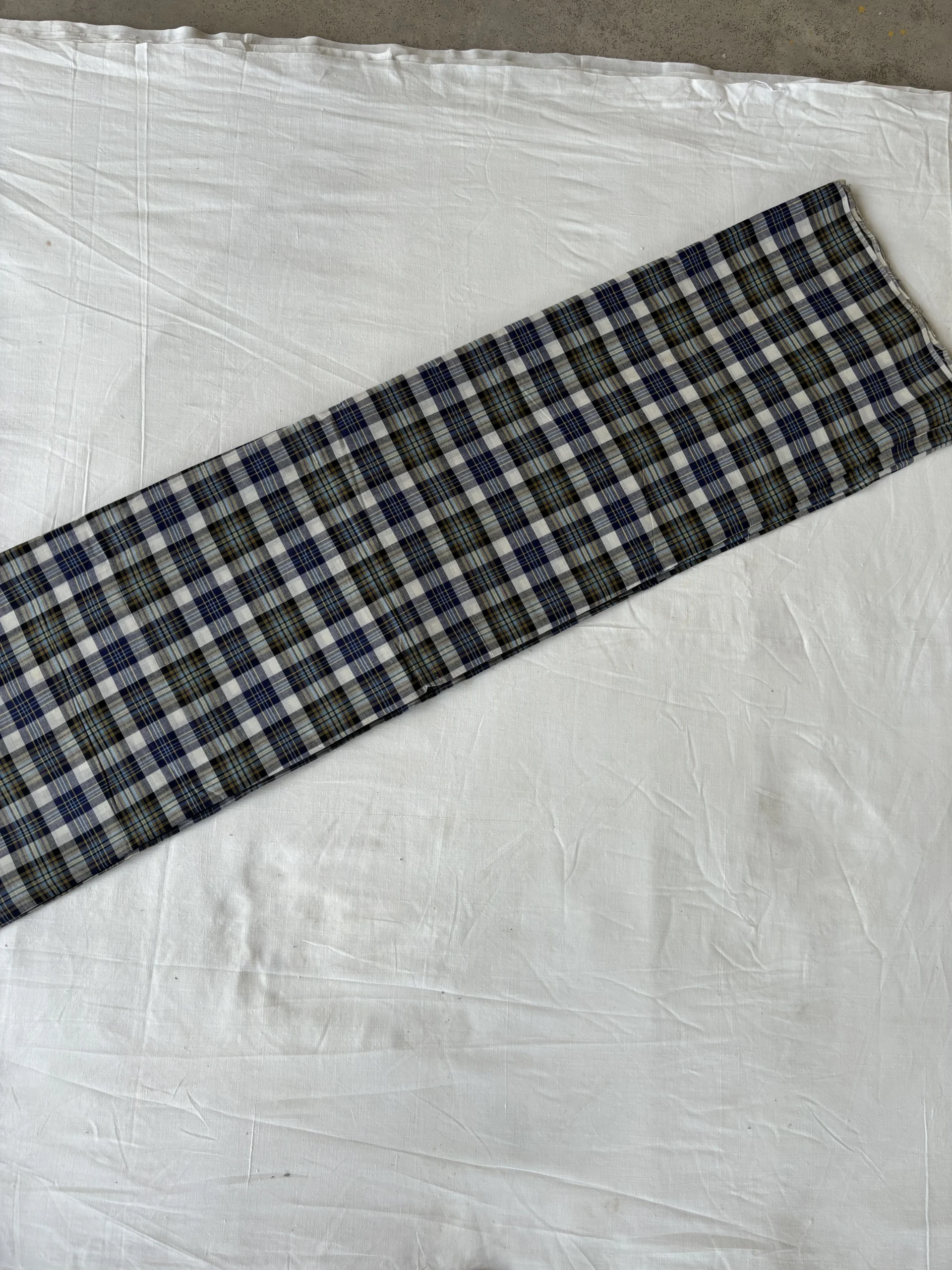 handwoven  cotton multi colour check