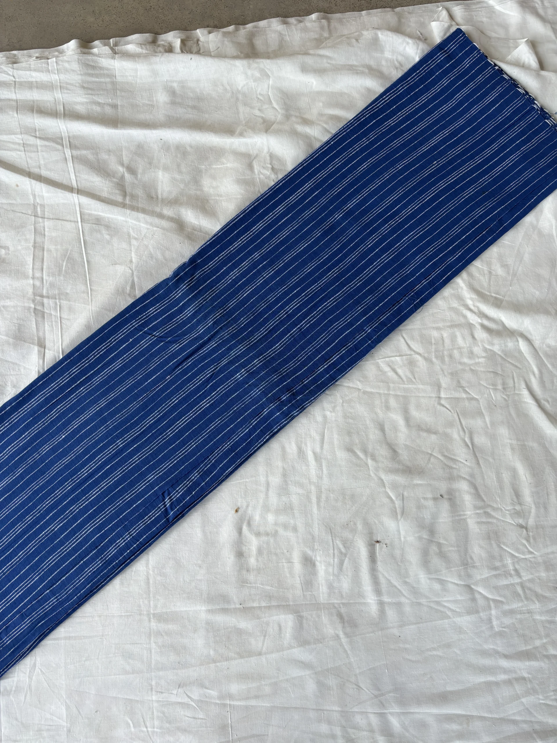 handwoven zero count cotton rib check