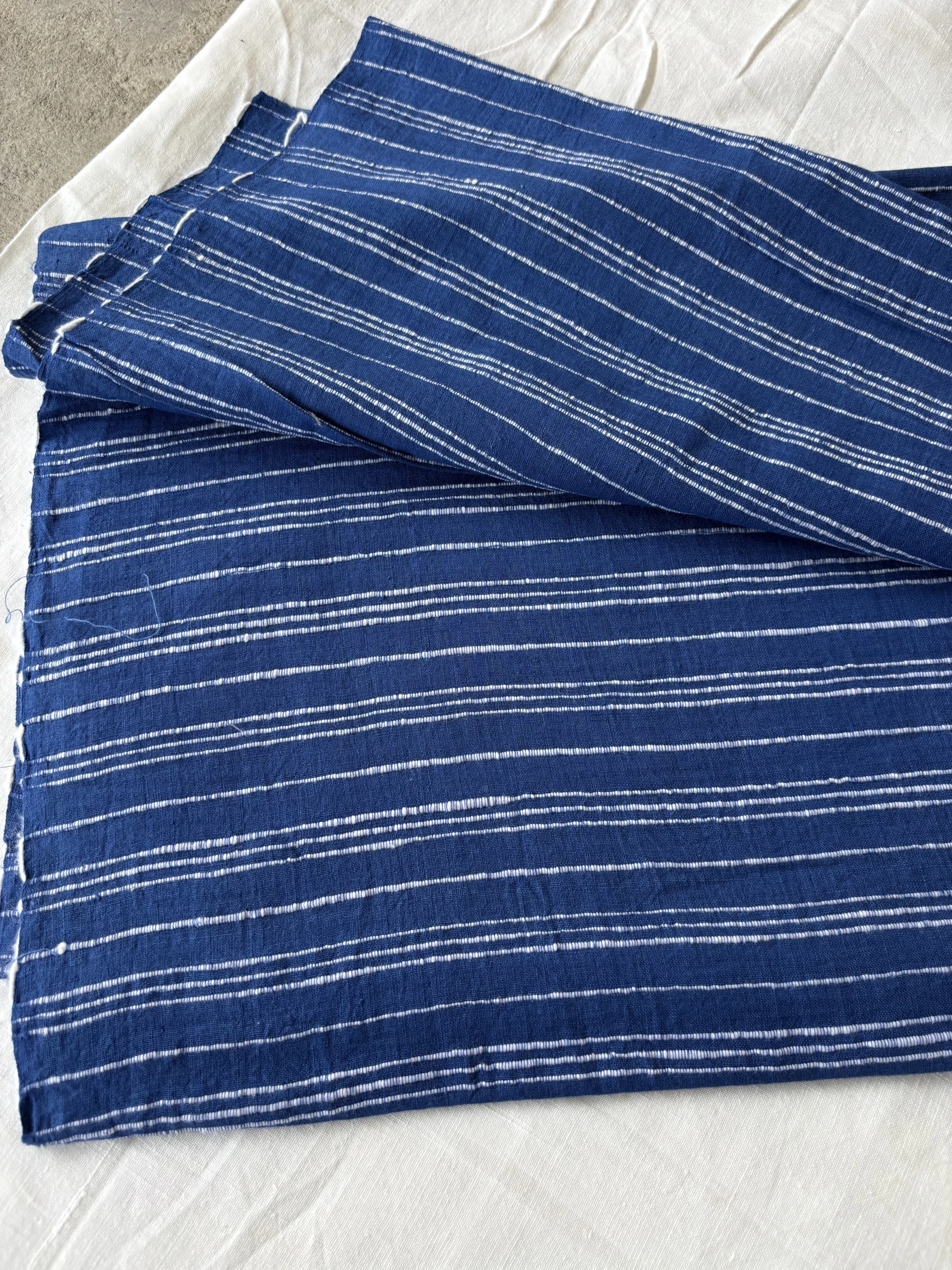 handwoven zero count cotton rib check - Image 2