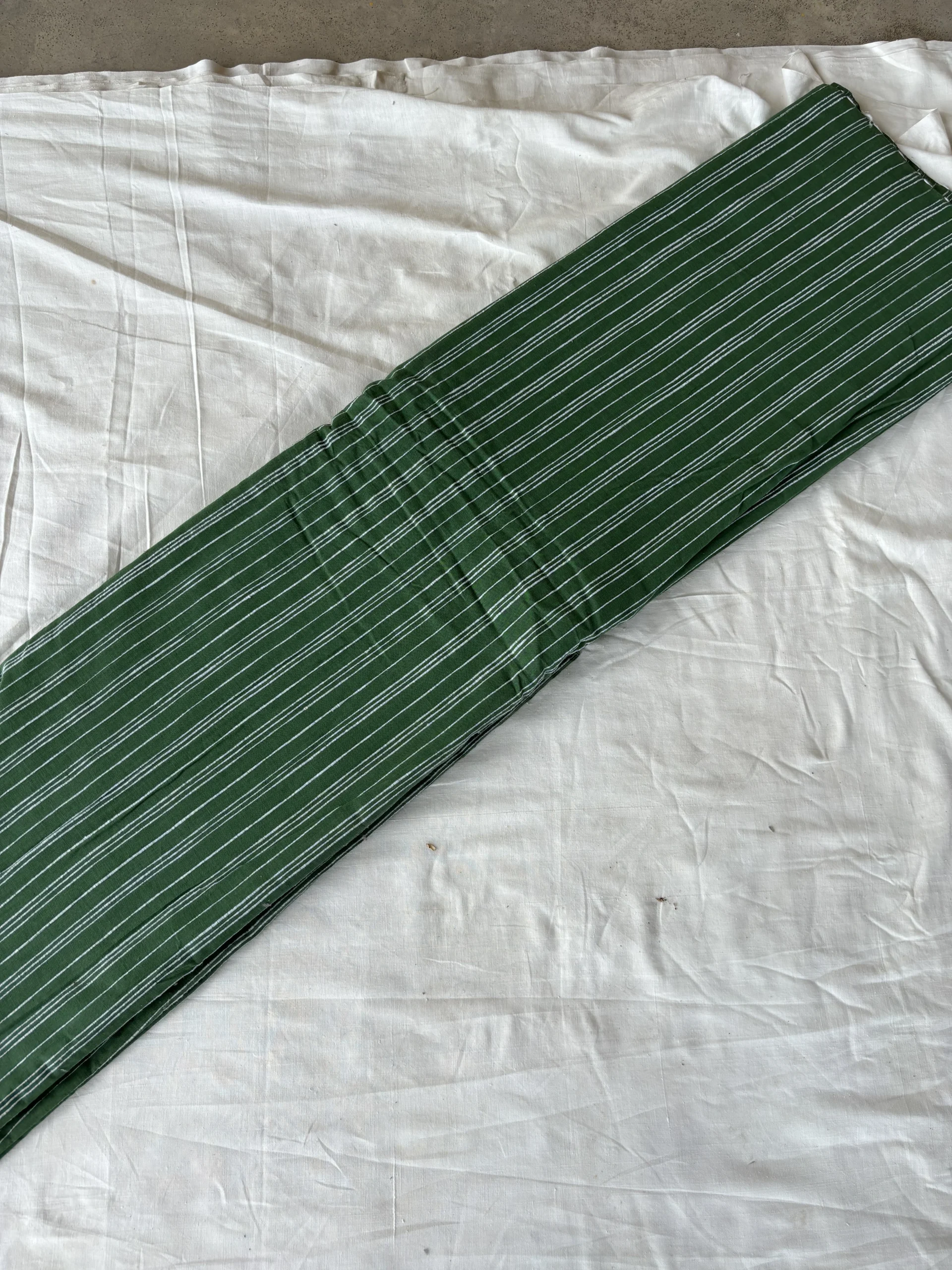 handwoven zero count cotton rib check